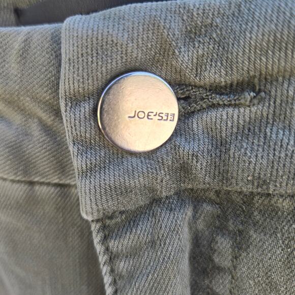 Joe's Women's Jeans Straight High Rise Light Olive Green Raw Hem size 27 - Picture 3 of 16
